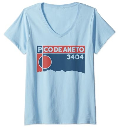 Pico de Aneto Skitour Hike Pirineos Maladeta Senderismo Regalo Camiseta Cuello V