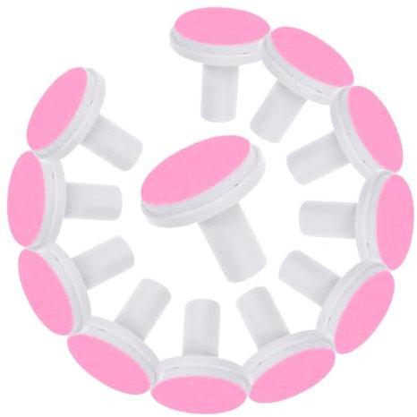 Healvian 12 Pièces Tête De Remplacement De Polisseuse À Ongles Têtes De Meulage D'Ongles Adultes Pour Lime À Ongles Électrique De Remplacement De Lime À Ongles De