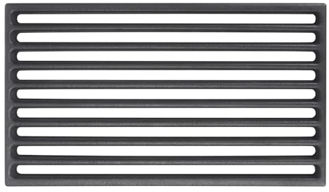 GFTIME Parrilla de hierro fundido para chimenea, 16 x 28 cm, hierro fundido, rejilla para chimenea de hierro fundido, rejilla para cenizas para muchas estufas, estufas, 1 unidad