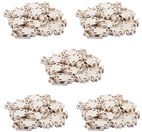 Uikdjgu 100 Pieces Blanc Cadre CR2032 SMD Support de Batterie Bouton de la Batterie Cadre de la Batterie Base de la Batterie