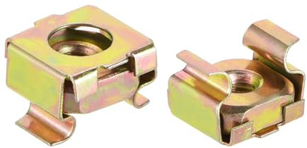 QUARKZMAN Dadi a Gabbia M4 per Armadi Rack Server, Acciaio Carbonio Zincato Giallo, 50pz