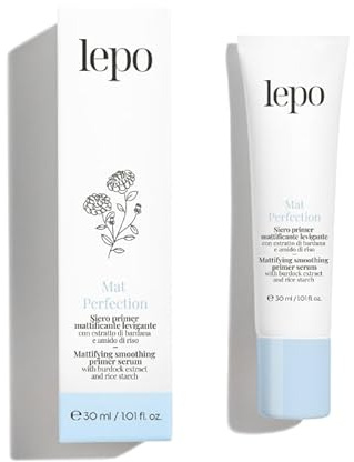 LEPO | MAT PERFECTION Gesichtsserum Primer 30 ml, Mattificante glättende Serum mit Extrakt aus Klette und Reisstärke