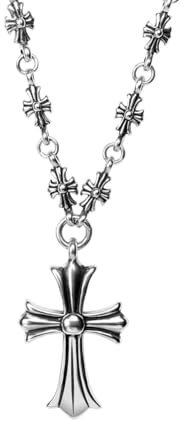 Kreuz Kette,Kreuz Anhänger,Kette Kreuz Herren,50cm Cross Chain Als Symbol Des Glaubens, Geschenkidee,Ein Tolles Geschenk für Besondere Anlässe Wie Geburtstage,Weihnachten,Valentinstag und Mehr