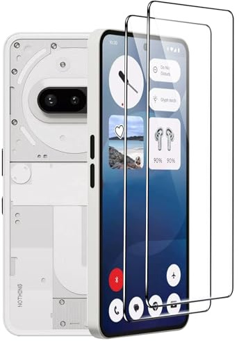 Tieeyivv Protector de Pantalla para Nothing Phone 3a /3a Pro Cristal Templado+ Protector de Lente de Cámara, Cobertura Total Vidrio Templado [9H Dureza] HD Film Cristal Templado