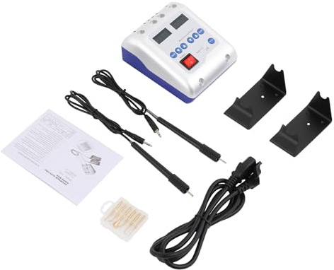 Digital Elektrisch Waxer Maschine, Dual Pen Waxer Mit 6 Spitzen Mehrzweckwachs Schnitzwerkzeug 2 LED-Displays Einstellbare Temperatur Elektrisches Wachsmesser Für Zahnärzte Mit 2 Stifthalter 2 Stifte