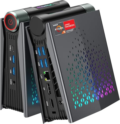 ACEMAGICIAN S3A Mini PC, AMD Ryzen 7 8745HS(8C/16T, up to 4.9GHz), 32GB DDR5 RAM 1TB PCle4.0 SSD, Mini Computer Support 8K@60z,HDMI+DP+Type C Tirple Display,USB4|WiFi 6|BT5.2|Office|Home|Casual Games