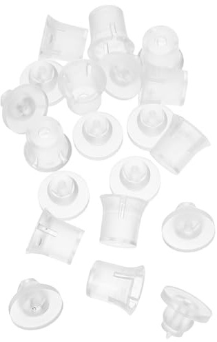 Ipetboom Lot de 10 Set de Clous Publicitaires Transparents 20×20 Mm en Acrylique, Fixations Murales Invisibles pour Panneaux, Miroirs et Décorations Murales, Support de Fixation Solide