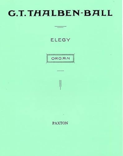 Elegy For Organ. Partitur