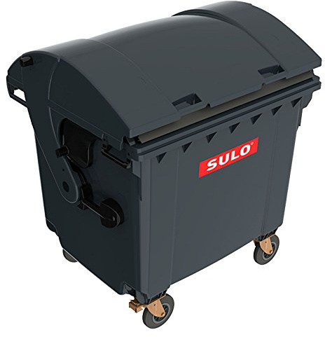 Sulo Müllcontainer 1100 Liter Original MGB GRAU mit Runddeckel Mülltonne Restmüll