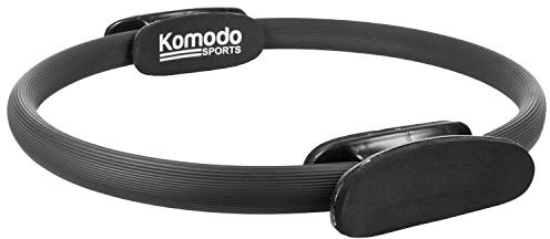 Komodo Pilates Ring Yoga Fitness Exercise Circle Gym Wheel (Black)