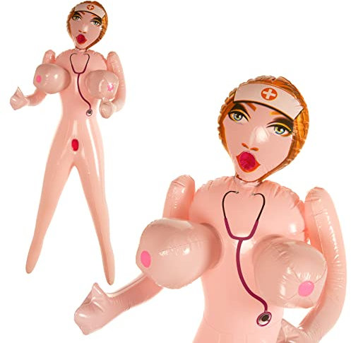 Sexy weibliche Gummipuppe Sexy Miss Lisa mit dicken Titten ca. 152 cm ideal als Sexpuppe/Liebespuppe Women, JGA Gadget, Erotik Scherzartikel mit 2 großen Brüsten
