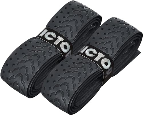 VICTOR Fishbone Griffband Grip, schwarz & grau (Dunkelgrau, 2er)