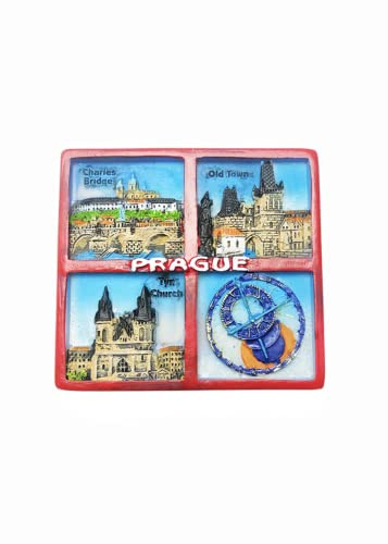 Prag Tschechische Republik Kühlschrank Magnet Tourist Souvenir Kühlschrank Dekoration Magnetischer Aufkleber Handbemalt Bastelkollektion