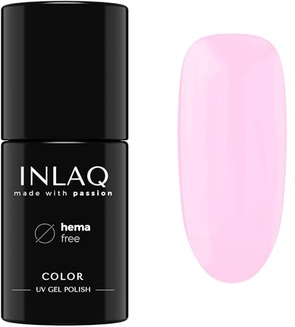 INLAQ® UV Nagellack Rosa - 6 ml Hema Free - Langlebiger UV Lack - Nail Polish - Essential Kollektion - Gelnägel - Shellac Gel - Gellack ohne Hema | 1001- French Pink