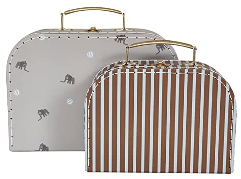 OYOY Living Design Mini-Koffer - Pappe H7,7x20,5x14,7cm 2er Satz