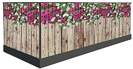 Sichtschutz für den Balkon 100cm hoch oder andere Windschutz balkonsichtschutz Balkonumrandung sichtschutz Sichtschutznmatte Terrassenüberdachung (300 x 100 cm, Muster 26)