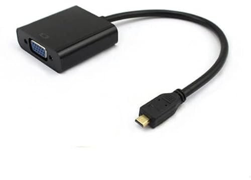 Elecbee Micro HDMI auf VGA Konverter Kabel Ausgang 1080p für HDTV, AV