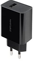 NANOCABLE 10.10.2004 - Caricatore USB, 5V/2.1A, compatibile con smartphone, tablet, cuffie, console di gioco, colore nero