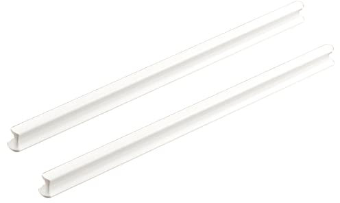 Möbelgriffe Aluminiumlegierung Küchengriffe Weiße Schrankgriffe Massives Schubladengriff Schranktürgriff Verlängerter Griff, 2 Stück (Length 300mm)