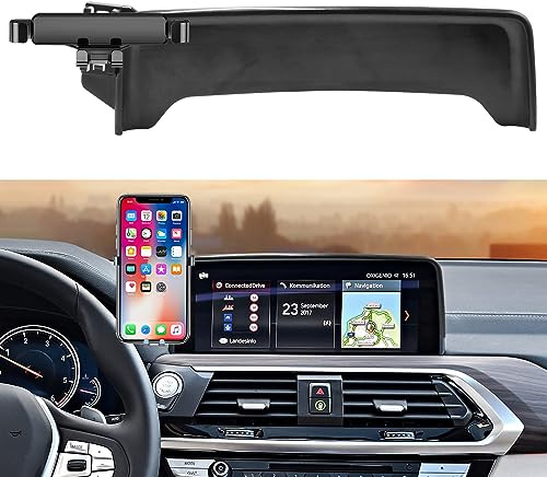 TTCR-II Supporto Telefono Compatibile con BMW X3/X4 2018-2021 | Custom Fits Base Porta Telefono X3 X4 Supporto Smartphone 10.25''Cruscotto Porta Telefono per Auto Regolabile Girevole 360°