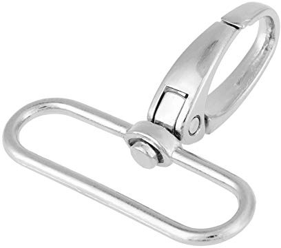 Schlüsselring, Karabiner Schlüsselanhänger,Klein 20 Stück Karabinerhaken | Schlüsselanhänger, 360° Drehbar Karabinerhaken, Metallring-Clips mit D, DIY-Zubehör für Taschen, Ketten (38mm)