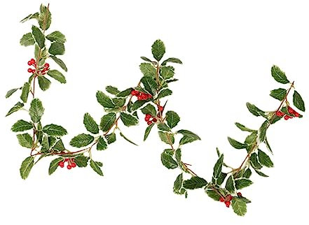 Cabilock Weihnachts-Rattan-beerenzweig 170 cm Elegante Heimdekoration Weihnachtsschmuck