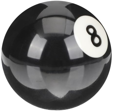 Milisten Bola De Billar No. 8 De Resina Precisa Y Resistente Bola De Billar De Mesa para Entrenamiento Y Práctica Accesorio Ideal para Juegos En Casa Y Competencias
