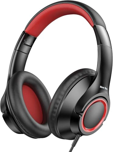 New bee Casque Audio Enfant, Ecouteurs Enfants Filaire, Casque Enfant Pliable pour Apprentissage Bandeau Réglable pour garçons/Filles/Mac/Android/Kindle/Tablet/Pad