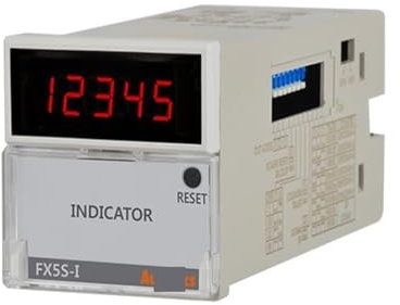 Compteur et minuterie FX5S-I4, 1/16 DIN, 5 Chiffres, LED, indicateur Uniquement, 100-240 VCA 50/60 Hz