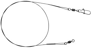 Petri's Catch 2016 5er Set Stahlvorfächer 7x7 für Hecht, 40cm 12kg