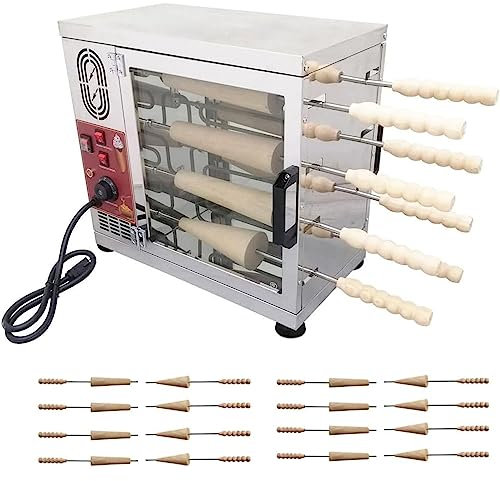 YXZQLOZ Máquina Comercial eléctrica de Horno de Pastel de Chimenea, máquina de Rollo de Pastel, máquina para Hornear Cono de Helado