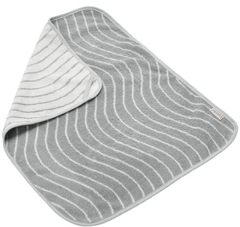 Leander Topper Handtuch in 100% Bio-Baumwollfrottee 65 x 50 cm für Leander Matty - Farbe: woodland grey grau - NEU !
