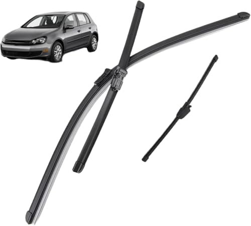 DdaiXQ Scheibenwischer für VW Golf 5 2005-2009 24+19+13, Wischer Vorne Hinten Wischer Set Windschutzscheibe wischerblätter Wischerblatt Wischerarm