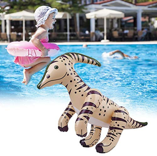 RIZGHWOY Simulation Dinosaur Model Inflatable Toy for Children's Pool Party, Inflatable Educational Dinosaurs to Creativity, Soft PVC Material Toys for Learning (Jielong stands on two feet (the