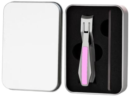 Nagelschere aus Edelstahl, professioneller Maniküre-Trimmer, Reise-Zehennägel, Schere, Clip-Fänger, Feile, Edelstahl-Nagelknipser mit Auffangbehälter