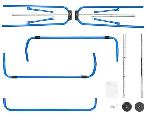 Barre De Gymnastique Enfant Acier Charge 150kg Hauteur Réglable 5 89.5-131cm Pliable Anti-Dérapante Pour 3-6 Ans Musculation Bras Et Dos À La Maison