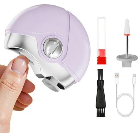 Tagliaunghie elettrico – tagliaunghie e lucidatore automatico – multifunzione lucidatore per unghie mani e piedi – per aiutanti anziani donne adulti e bambini anziani