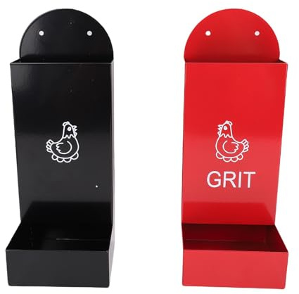 SIXRUN Robuster Hängender Hühnerfutterspender, Automatischer Geflügelfutterautomat aus Metall für Optimierte Fütterung, Geeignet für den Außenbereich