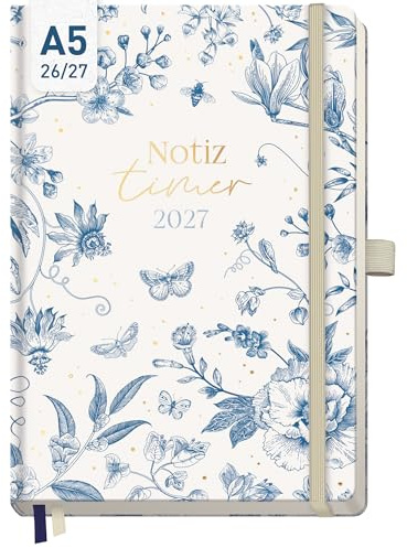 Häfft® Wochen-Notiz-Kalender 2026 2027 A5 Fine Style