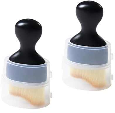 CloudWei SmartSelect 2 Pcs Car Duster, Cleaning Brush With Case, Car Detailing Soft Bristle Brush, Cars Interior Dusting Brushes Crevice Brushes For Dashboard, Screen, Air Vent, Seats And Gaps