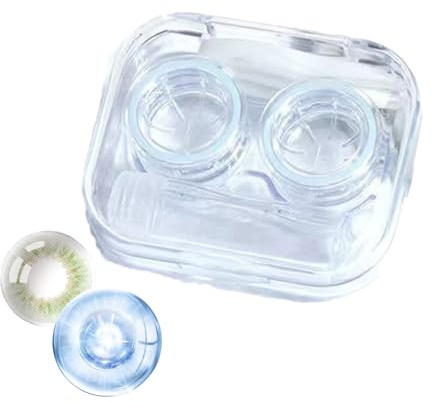 Kit de pour lentilles de contact – Mini kit de lentilles de contact | portable | et boîte de rangement élégante pour la maison, le dortoir, les voyages et les voyages d'affaires, bleu, Refer to