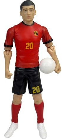 Megableu - Figurin Red Devils Vanaken - 20 cm - Stor fotbollsfigur och artikulerad fotbollsfigur med 10 artikulationspunkter – Officiellt licensierad Belgien – Red Devils Fotboll Playfigur