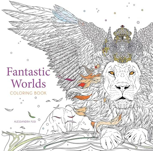 Fantastic Worlds Coloring Book (Dover Adult Coloring Books)