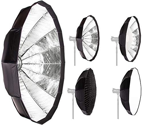 Quality Softbox 80cm 31 Bowens S-Type Collapsible Softbox with Honeycomb Grid, Great for Fashion Photography Children Photography Video Shooting and Live Streaming