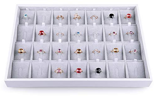 Oirlv 28 Gitter Ringtablett Ring Organizer Display Ring Aufbewahrung