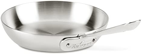 All-Clad D3 3-Ply Stainless Steel Fry Pan 7.5 Inch Induction Oven Broiler Safe 600F Pots and Pans, Cookware Silver