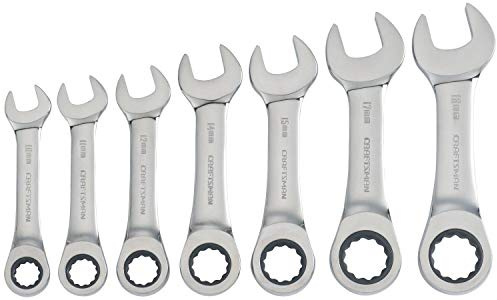 Craftsman CMMT87025 7-Piece 12-Point Metric Ratchet Wrench Set