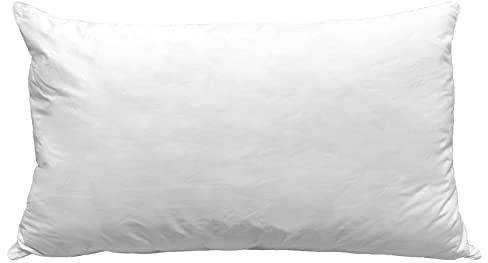 Lisola Cuscino Piuma D'Oca, Cuscino 50x80 cm, Anallergico, Antiacaro, con 100% Piumino D'Oca Naturale, rivestimento in Cotone Inlett, Made in Italy. Modello: Nuvoletta