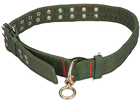 Entatial Rinderhalsband, Zweireihiges Lochdesign Kuhhalsband, Vierlagige Verdickungs Halsring Tragbar Und Leicht Halsgurt Für Rinder(groß)