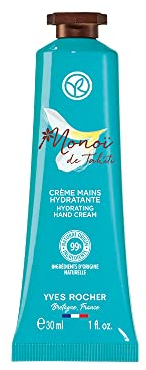 Yves Rocher Monoï - Crema de manos hidratante, aporta a las manos un aroma suave y soleado, 1 tubo de 30 ml